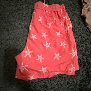 Chubbies Red Starfish Swim Trunks